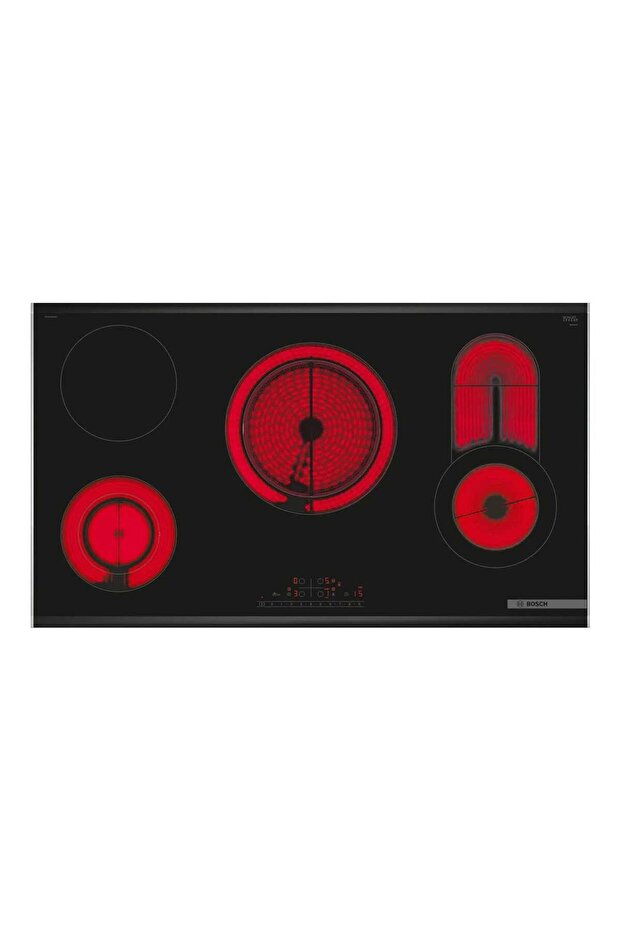 Series 6 Built-in 4 Burner Electric Hob, 90 cm, Black, PKC975FB2M