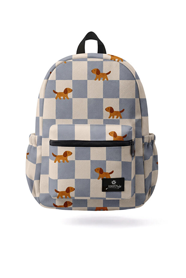 Dama Dog Patterned School Bag