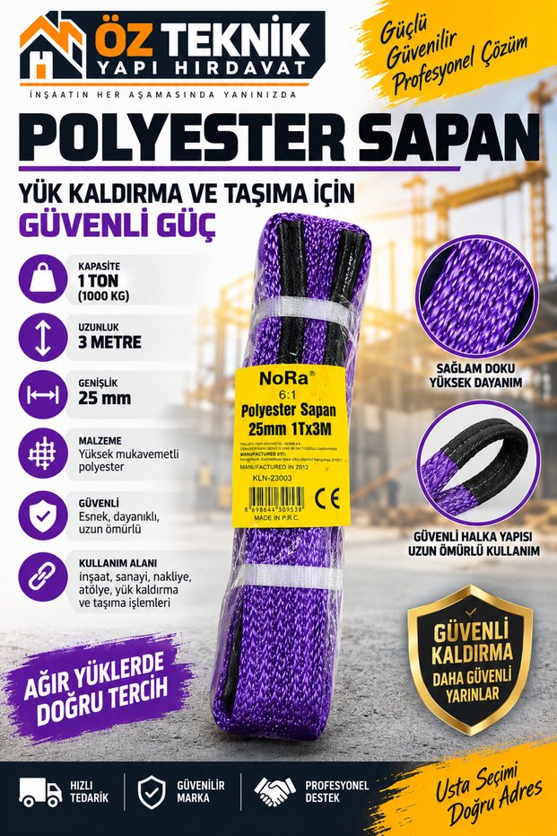 polyester sapan 1 ton 3 metre