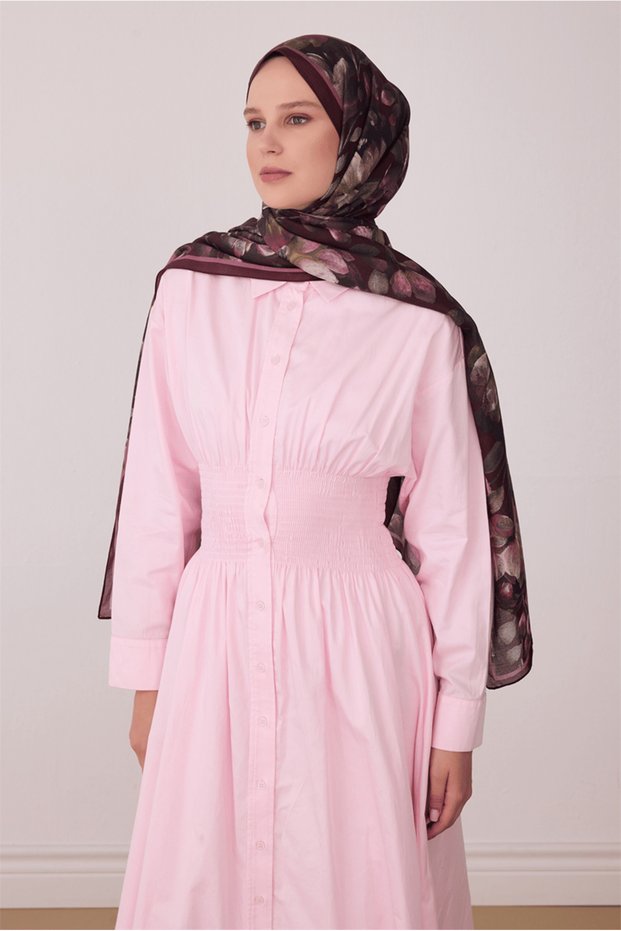 Fresh Vual Shawl - 4128-85 Burgundy Black