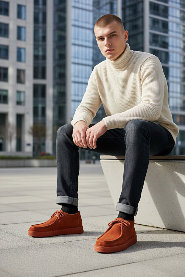 Genuine Leather Suede Men's Casual Lofer Shoes