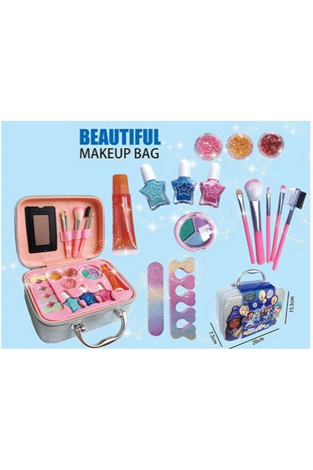 Makeup Bag for Children Medium Size Blue