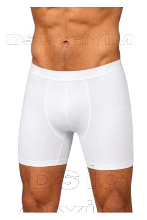 320 Men's Bamboo Lycra White Boxer Single Piece