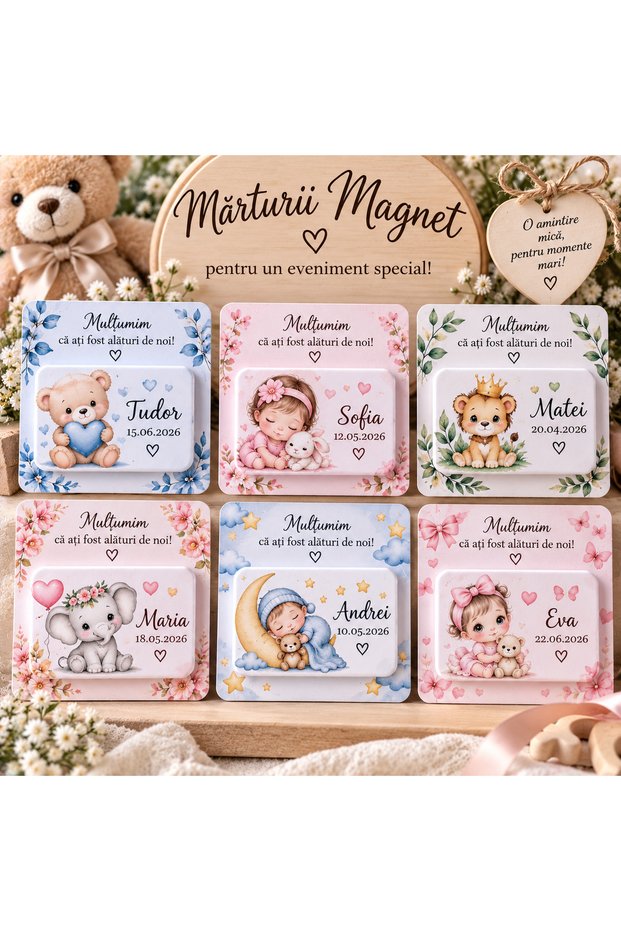 Personalized Magnet Testimonials for Baptism