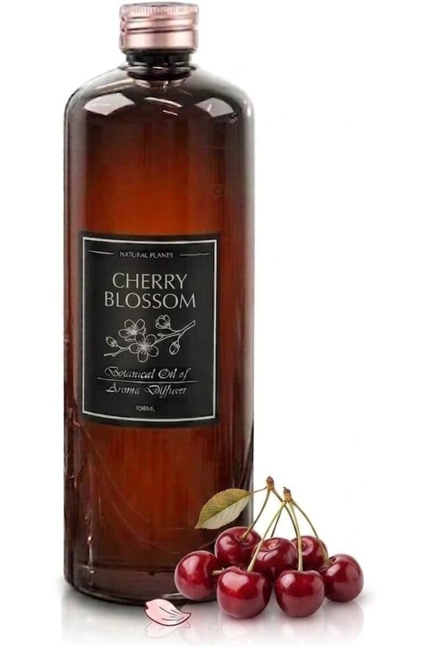 Natural Plants Cherry Blossom Botanical Aroma Diffuser Oil, Natural, 500ml