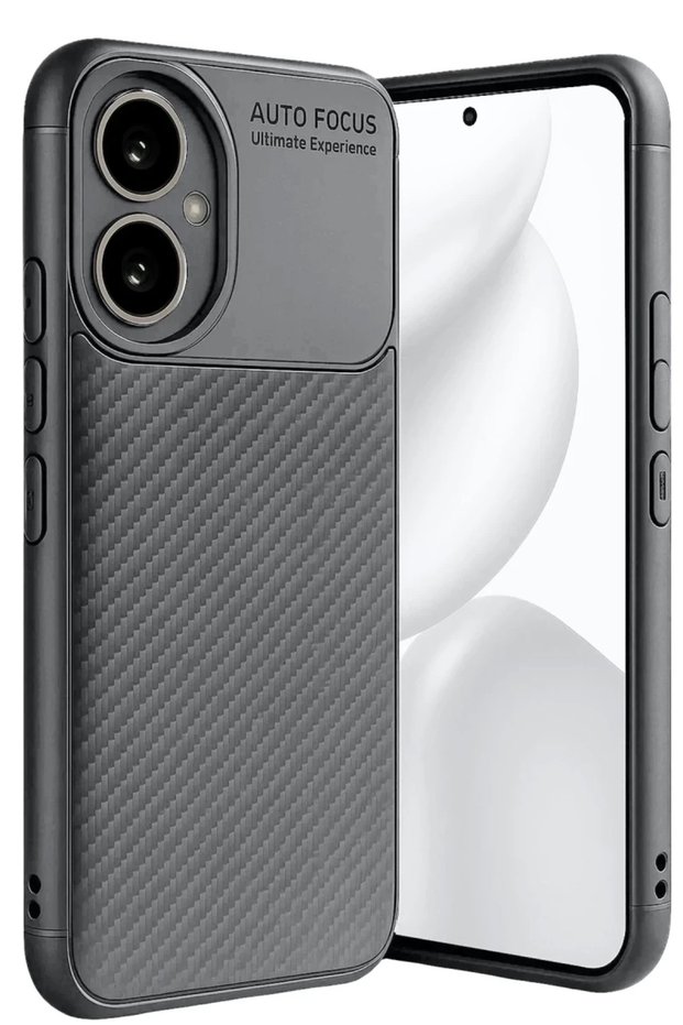 Honor 400 Compatible Case Auto Focus Carbon Cover - Gray