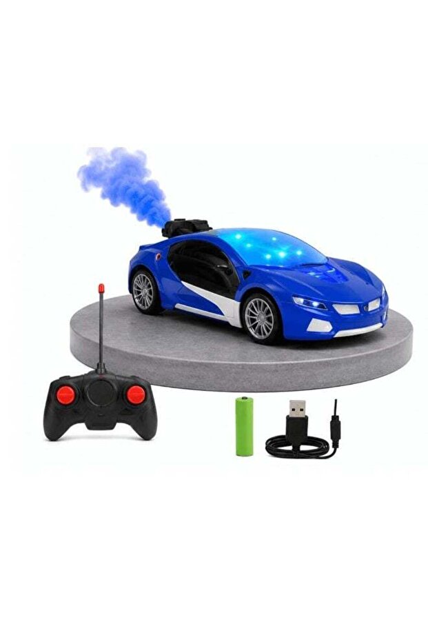 Limit Spray Truck Remote Control Car with LED Lights, Blue