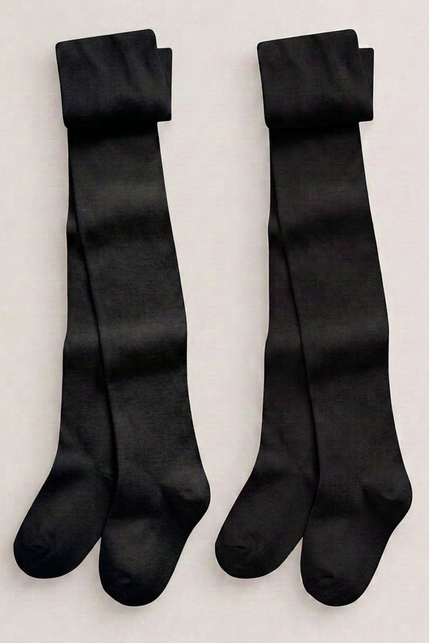 2 Pieces of Girls' Cotton Combed Cotton Pantyhose