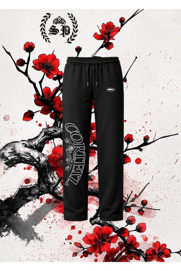 Supertee Design Shadow Sweatpants Harajuka Printed Bottom Sweatpants Series