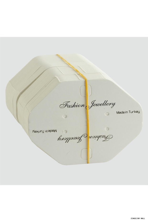 Zngzrmll Oval Pendant Card (234151) Small White