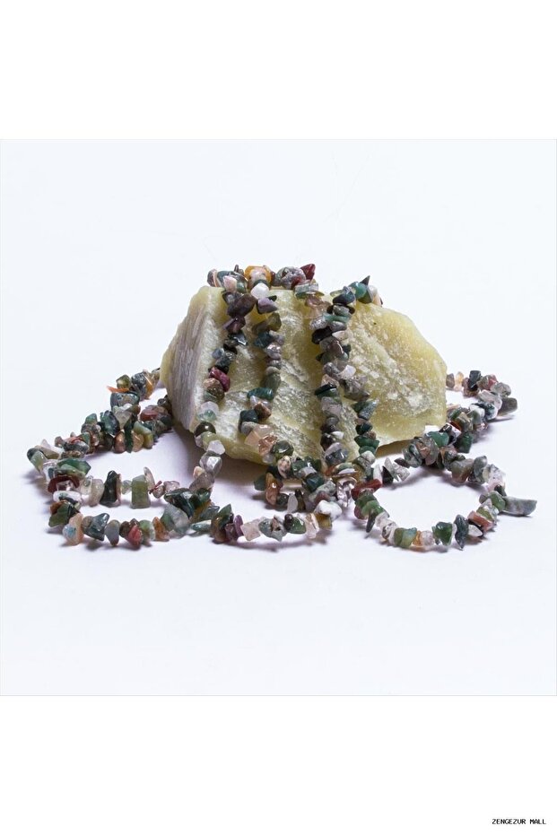 Zngzrmll Broken Indian Agate Natural (232800) Stone Green