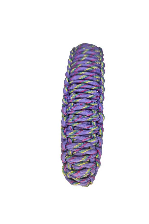 Dog Collar Purple Color Red Yellow Blue Green Striped 41-47 cm