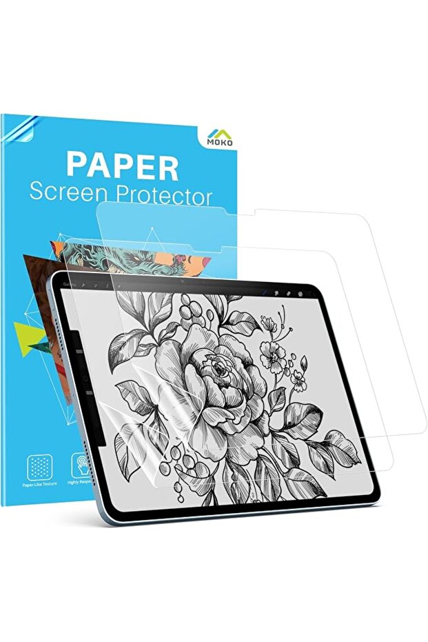 واقي شاشة ورقي من MoKo (عبوة من قطعتين) لجهاز iPad Air مقاس 11 بوصة M3 2025/M2 2024