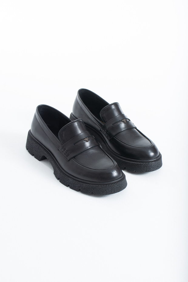 Dervon Women's Genuine Leather Casual Loafer Shoes