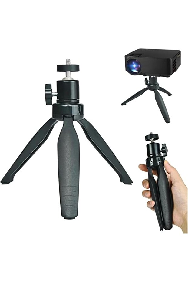 حامل ثلاثي القوائم لجهاز العرض الصغير متوافق مع DR.J Upgrade وDBPOWER وAnker وAAXA Technologies وArtlii