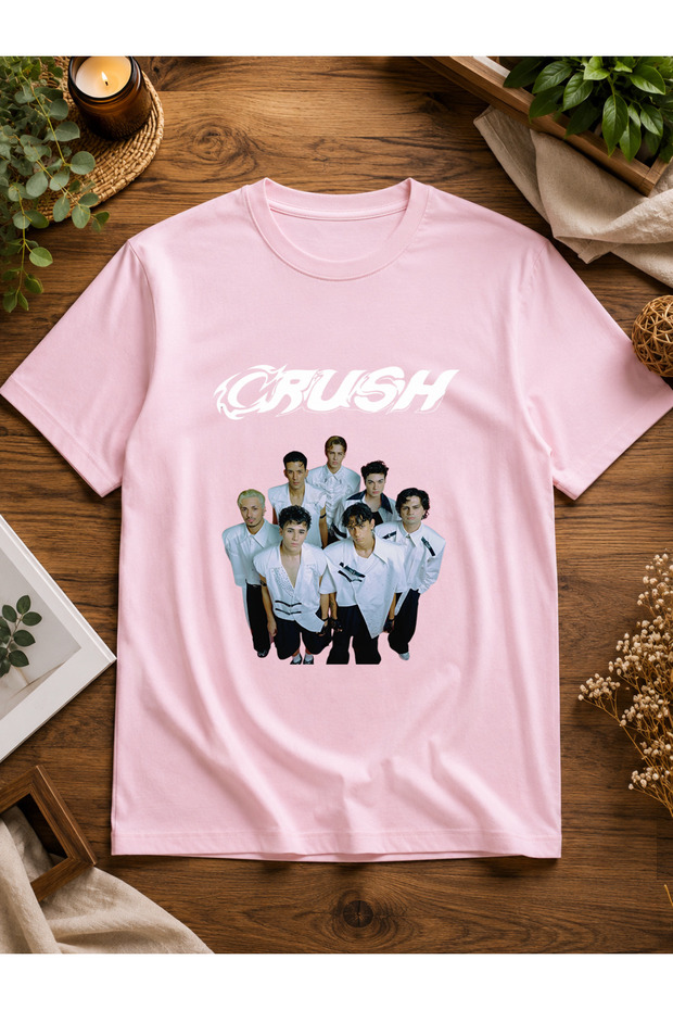 Unisex Regular Fit Crush Arda Efe Mi̇lan Mi̇raç Bariş Oğuzhan Batu Special Design Printed Cotton Combed T-Shirt Tshirt