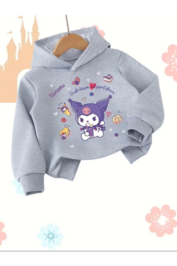 Girls' Outerwear Fashionable Hooded Sweatshirt for Fall and Winter, Comfortable and Easy Casual Trend Style, Suitable for Daily Outings and Athletic Long Sleeve Top