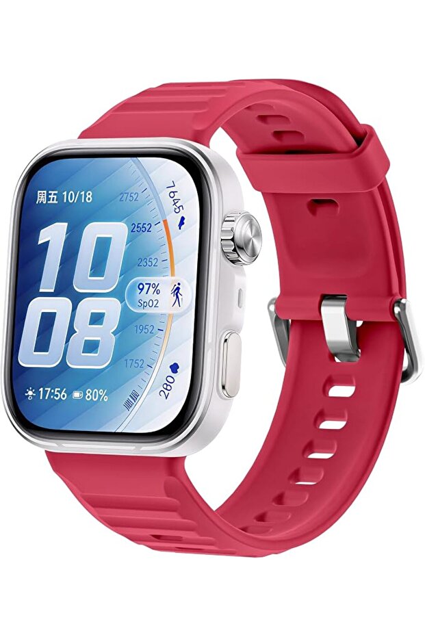 حزام سيليكون ناعم متوافق مع ساعات هواوي FIT 5 Pro/FIT 4 Pro/Fit 5/4/Fit 3، حزام رياضي قابل للتعديل