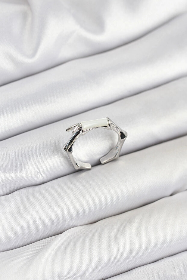 Brass Silver Color Bone Model Women's Ring Tj-Byk3849