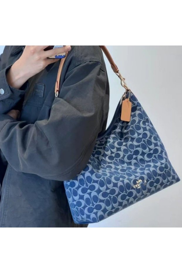 Women Vintage Hobo Shoulder Bag Large Capacity Crossbody Handbag With Detachable Strap