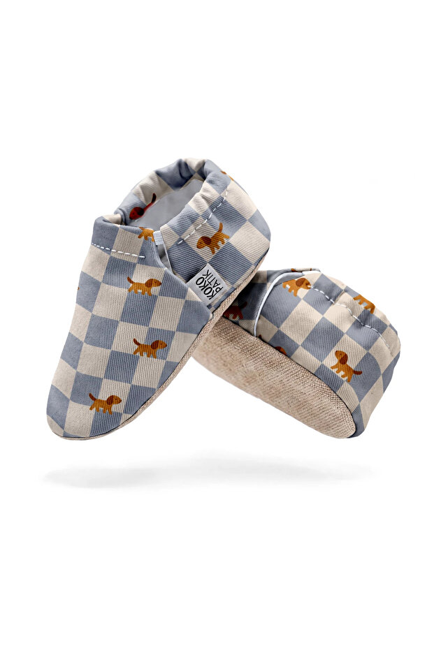 Dama Dog Patterned Booties | Non-Slip Home & Nursery Booties