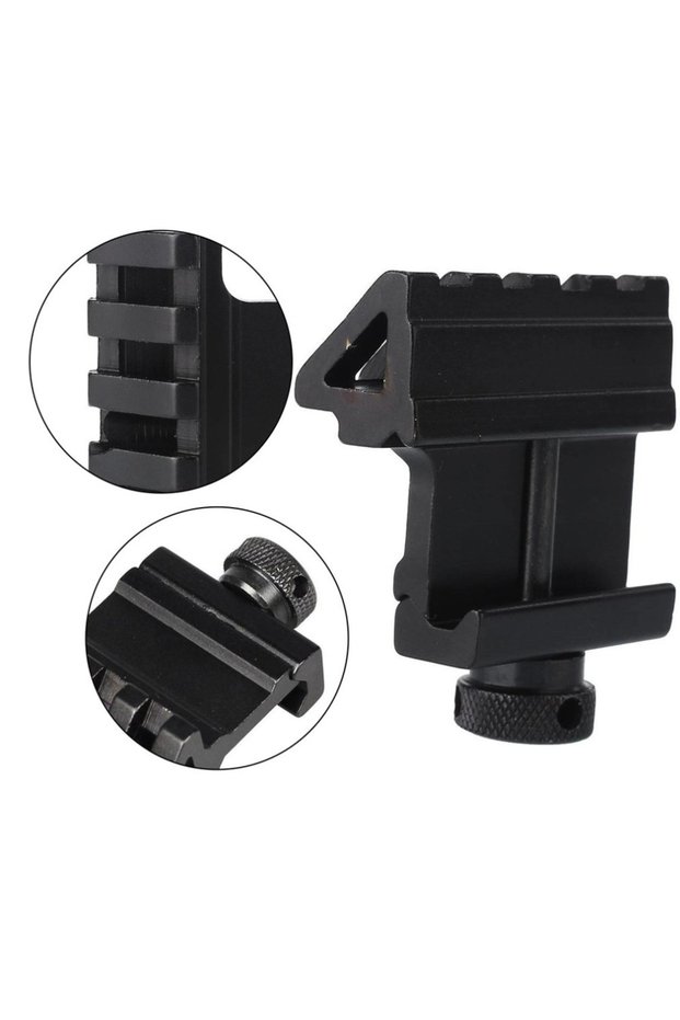 Tactical 45 degree angle offset side adapter rts 20mm picatinny rail