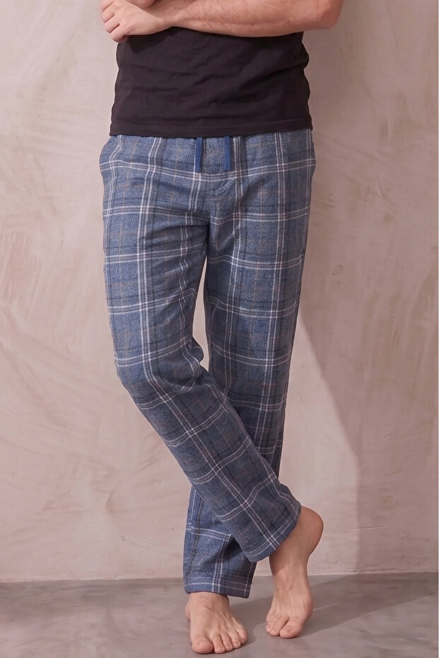 Cotton Plaid Checkered Summer Men's Pajama Bottoms Pants