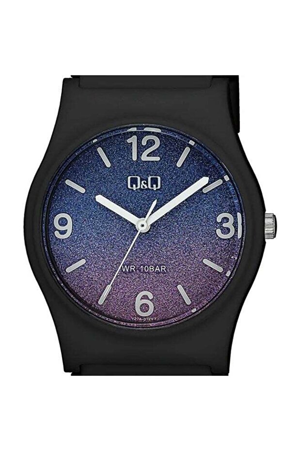 Ladies' Analog Quartz Watch, Black Strap, V27A-012VY