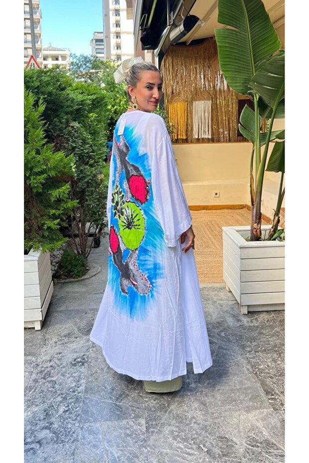 Tropical Patterned Kimono