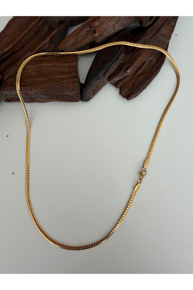Top segment casual flat steel chain necklace 55 cm men's chain necklace men's steel chain necklace