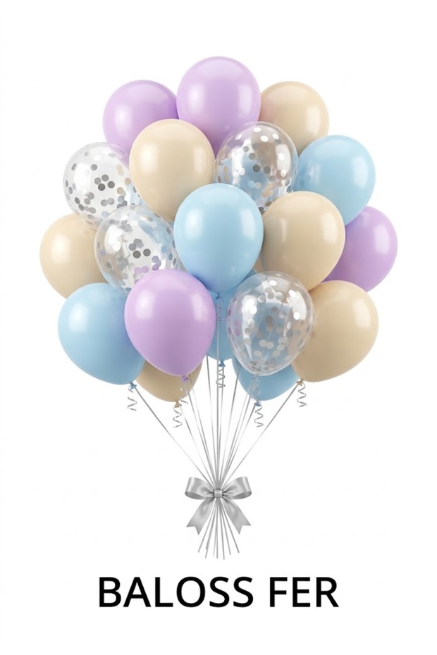 Pastel Fairy Tale 20-Piece Birthday and Baby Shower Balloon Set – Party Decoration, Balloon Arch, and Organization Decor 11 Inch