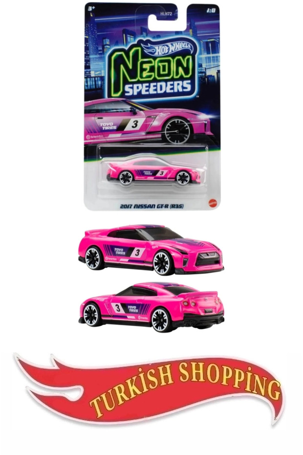 Hw Neon Speeders 1:64 Scale 2017 Nissan Gt-R R35