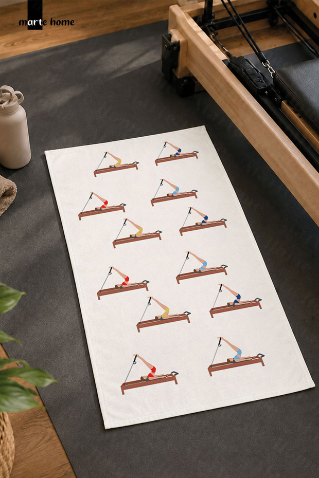 Colorful Printed 50X100 cm Sports Towel, Pilates Training Towel