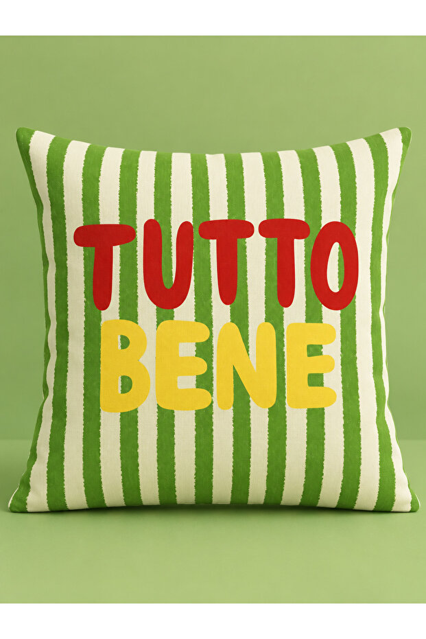 Long Live! Collection Digital Printed Polyester Throw Pillow Cover(Kr)
