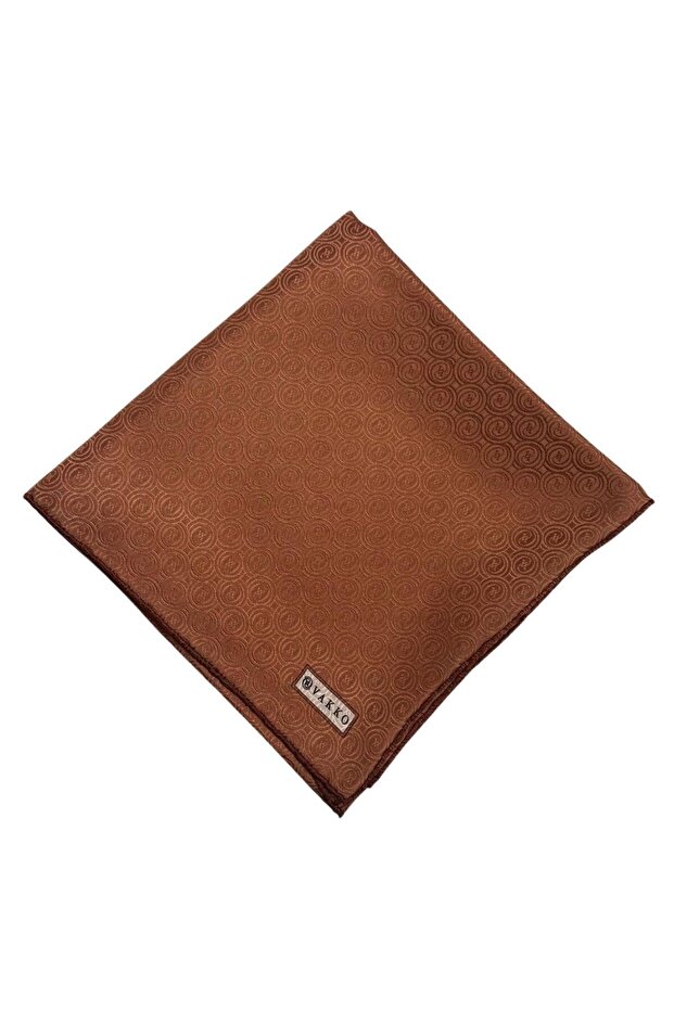 Silk Jacquard Monogram Scarf 31815-M-Copper