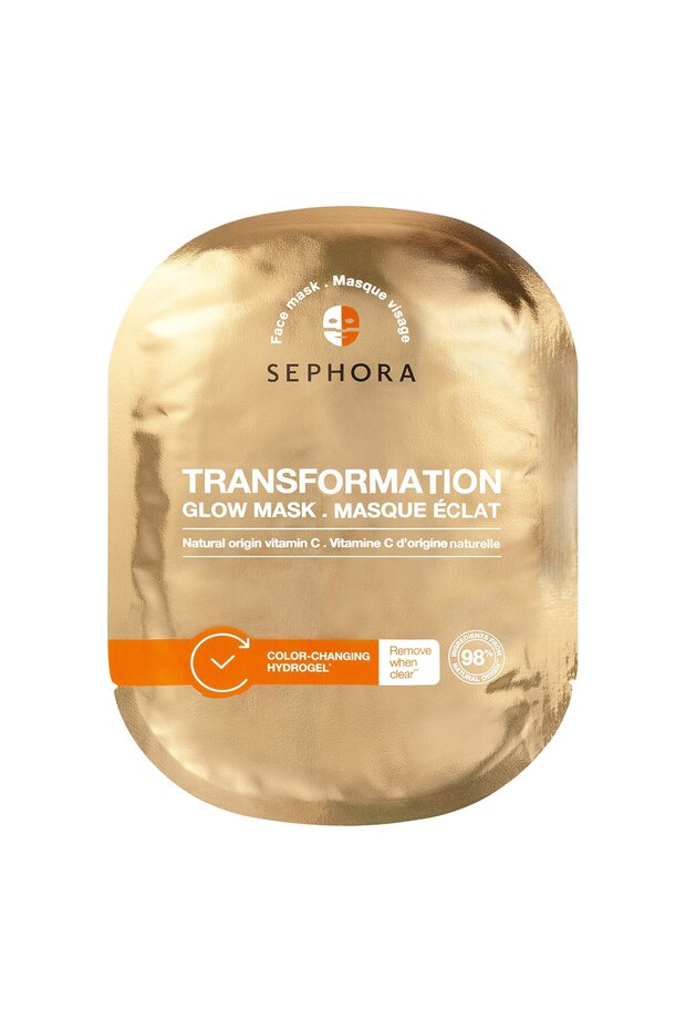 Transformation Masks - Hydrogel Facial Masks - Vitamin C or Peptides - Vitamin C (1 Piece)