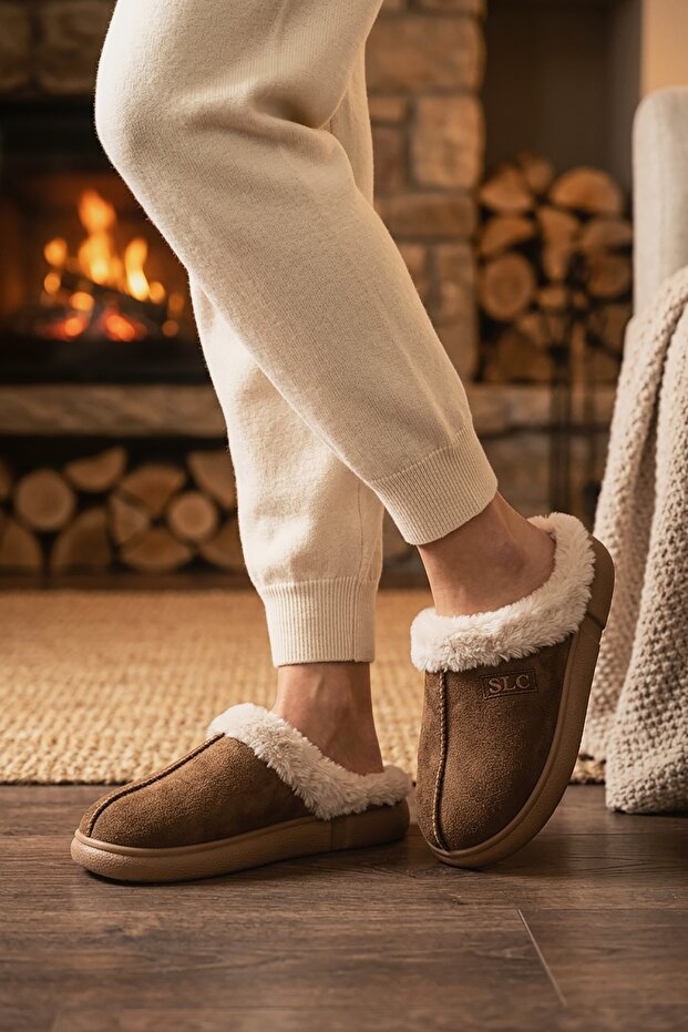 Luxury Women's Slippers with Full Fur Inside, Orthopedic, Warm and Comfortable Dowry Guest House Slippers