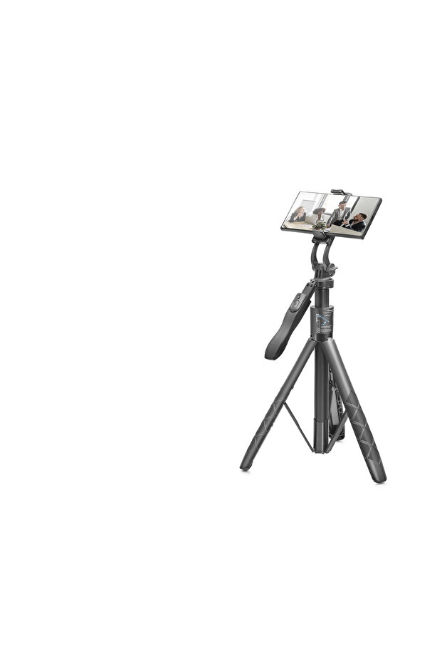 Phone Tripod and Selfie Stick with Bluetooth Control 153 cm Black Nd1049