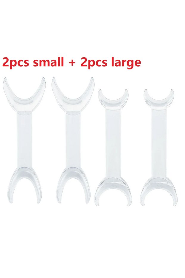 2pcs S 2pcs L W Double head T-Shape Cheek Mouth Lip Retractor Dental Intraoral Opener Mouth Expander