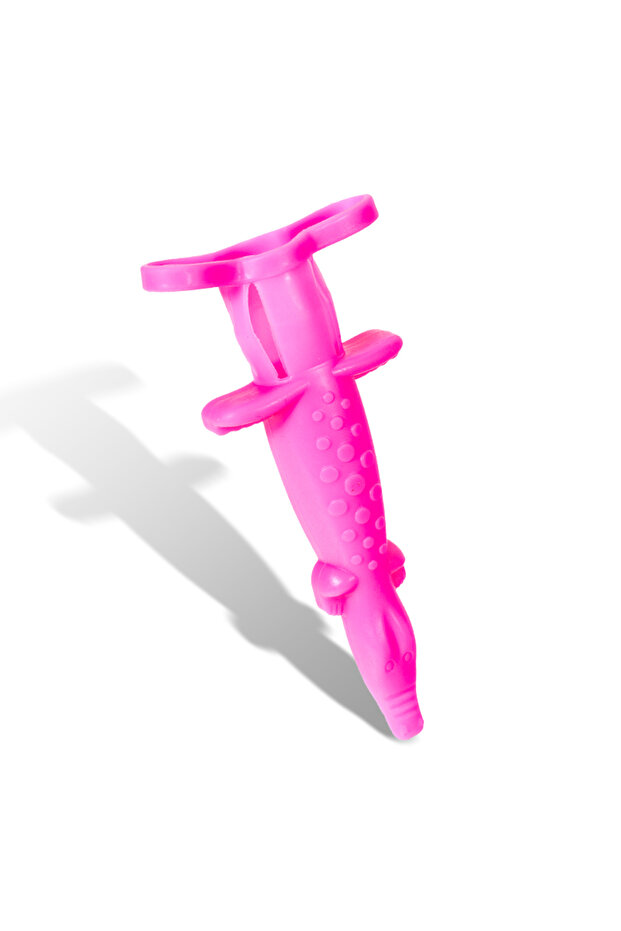 pink 1pc Dental Syringe Sleeve Reusable Crocodile Shaped Dentistry Syringe Protective Cover Dentist