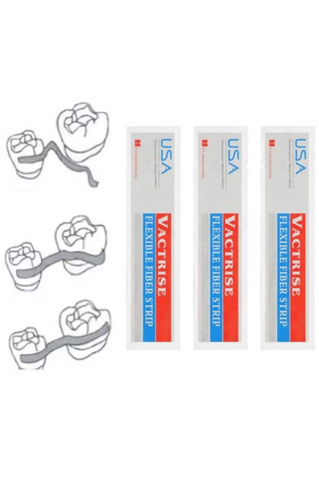 3pcs 1/3pcs Dental Glass Fiber Strip Splint Loose Tooth Flexible Fiber Strip Light-Resin Cure Bondin