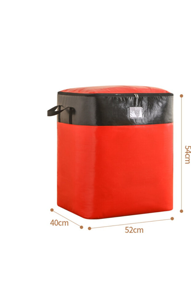Red L Large Capacity Moving Package Bag Multifunctional Durable Luggage Packing Bag Waterproof Dustp