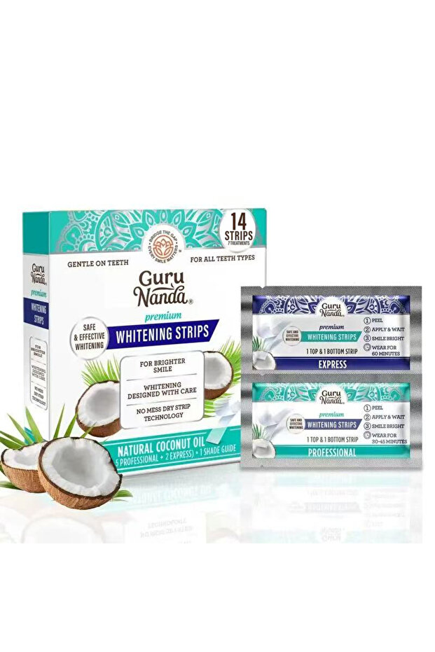 1 pcs Whitening Strips, 7-Day Treatment (7 Packets - 2 Strips per Pack) - Enamel-Safe Strips for Sen