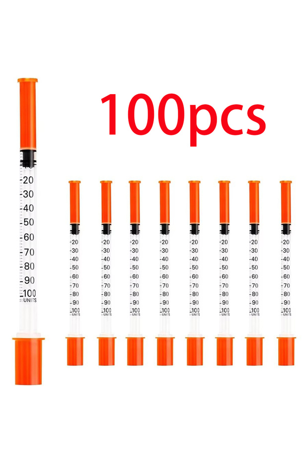 100pcs 100/20pcs 1ml Plastic Syringe, Suitable for Veterinary Use and Dispensing Industrial Adhesive