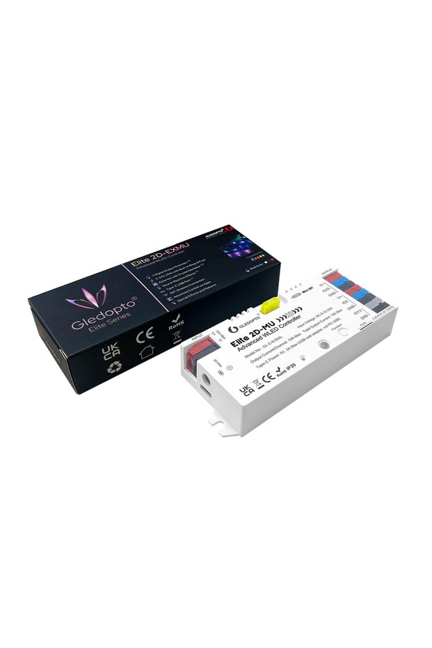 615wl GLEDOPTO Elite ESP32 WLED Strip Controller Dynamic Mic Sound Reactive 20A Fuse UART Energy Sav