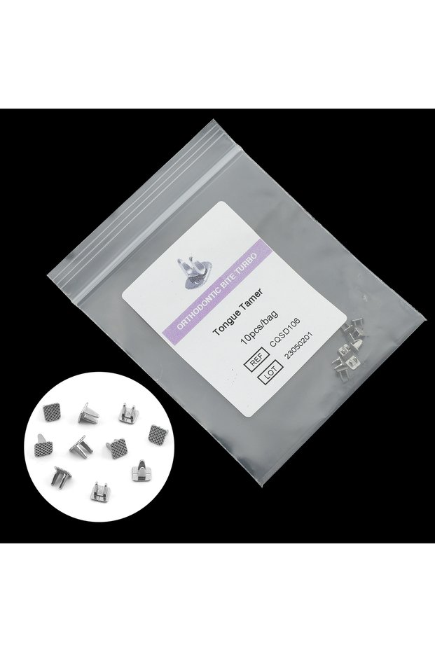 Type A 10pcs/Bag Dental Bite Turbos Orthodontic Tongue Tamer Habbit Correction Button Orthodontic Bo