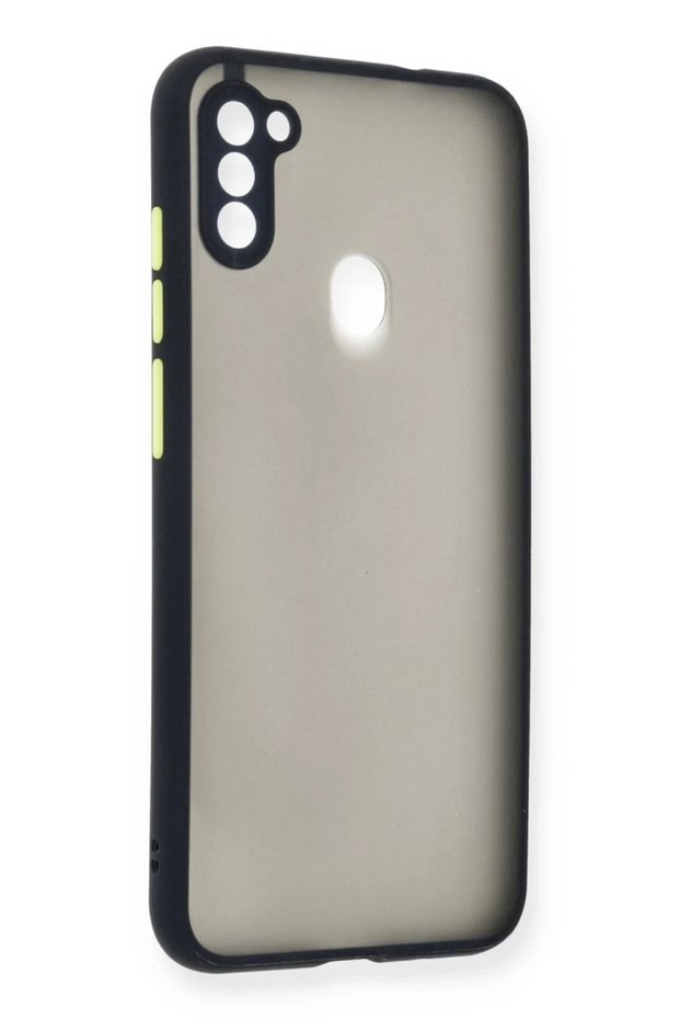 Samsung Galaxy A11 Compatible Case Montreal Silicone Cover - Navy Blue