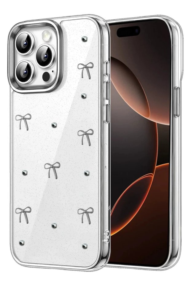 غطاء بنمط فيونك متوافق مع هاتف Apple iPhone 15 Pro Max - النمط 5