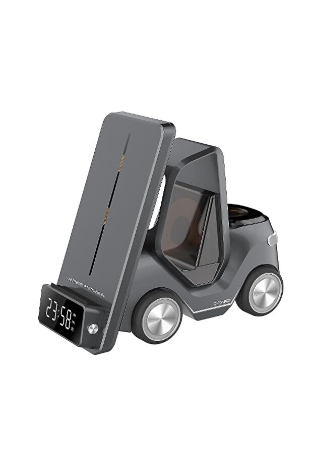 Truck Design Multi Functional Fast Wireless Charger Dock Station For Smart Phones Smart Watches and Other Wireless Charging Supporting Devices