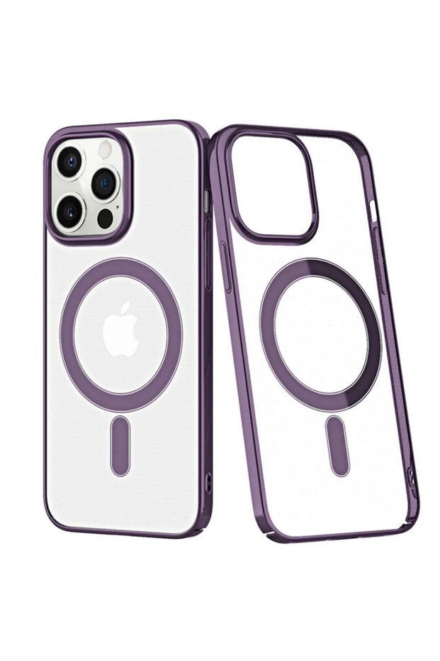 غطاء صلب متوافق مع هاتف Apple iPhone 13 Pro Max من Element Magneticsafe - أرجواني غامق